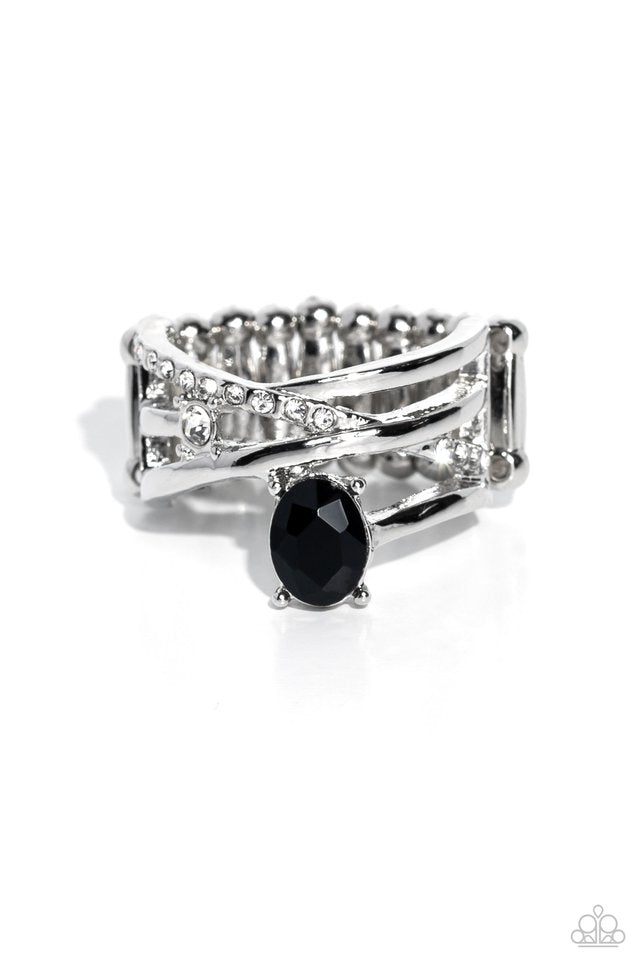 Alternating Allure - Black - Paparazzi Ring Image