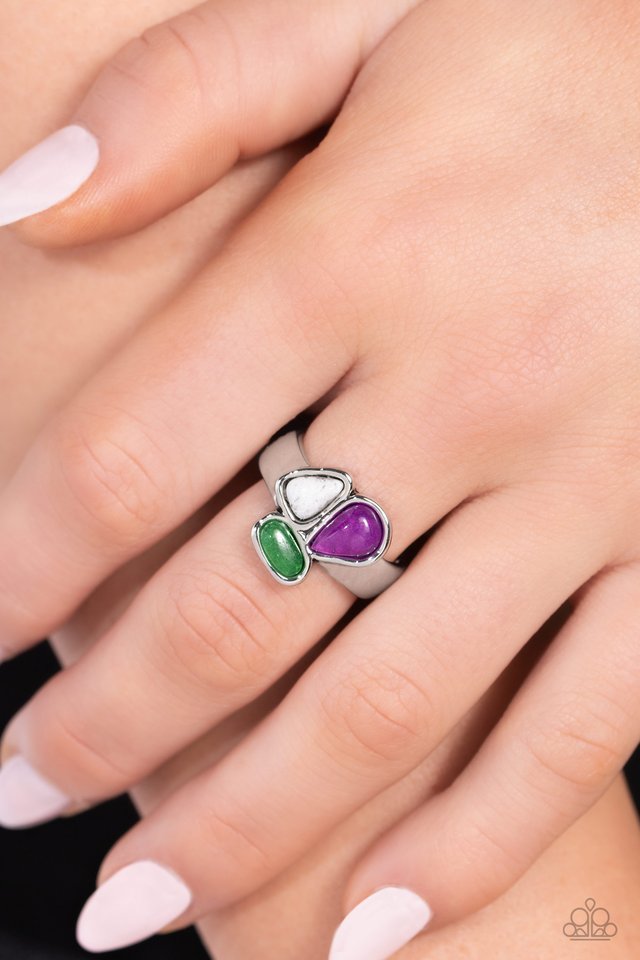 Geometry Test - Purple - Paparazzi Ring Image