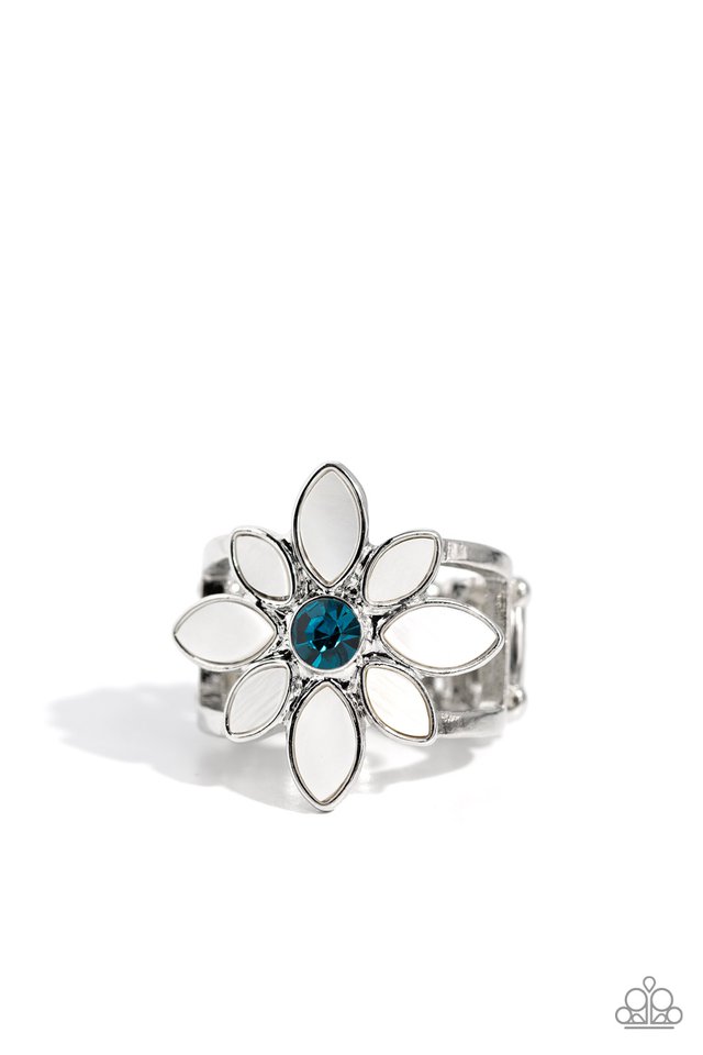 PETAL to the MEADOW - Blue - Paparazzi Ring Image