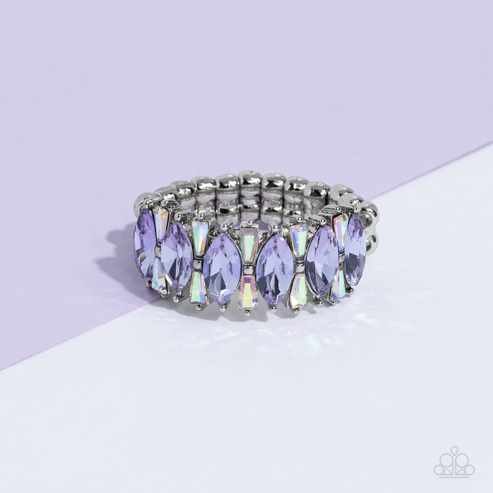 Kaleidoscopic Knockout - Purple - Paparazzi Ring Image