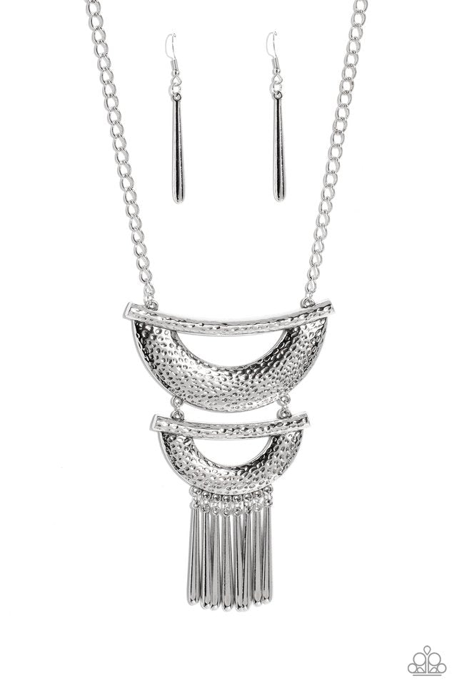 Fringe Festival - Silver - Paparazzi Necklace Image