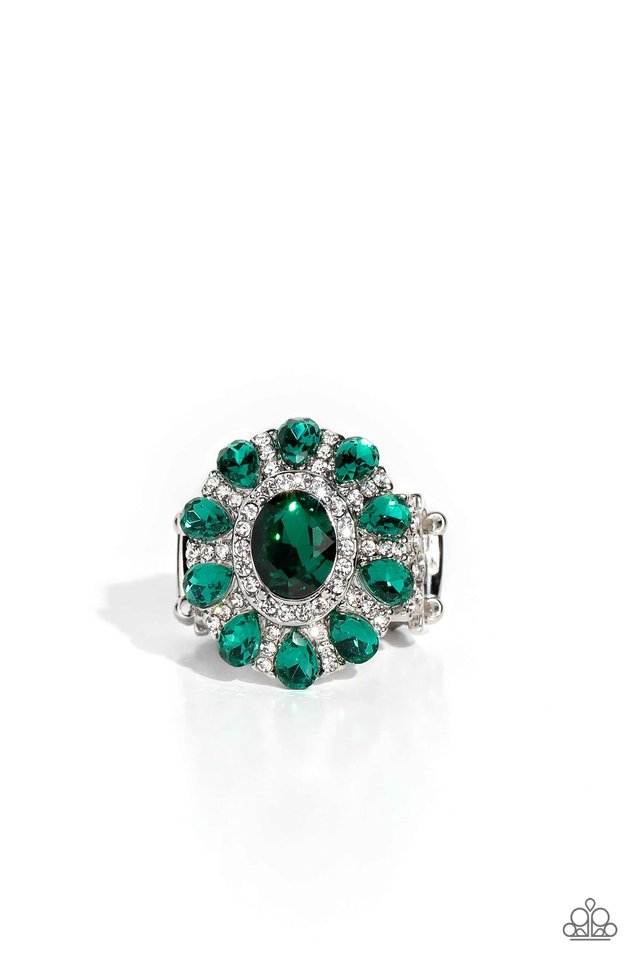 GLIMMER and Spice - Green - Paparazzi Ring Image