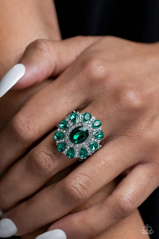 GLIMMER and Spice - Green - Paparazzi Ring Image