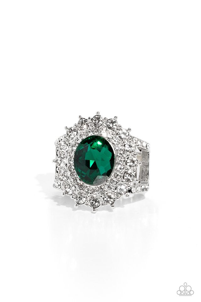 Layered Luminescence - Green - Paparazzi Ring Image