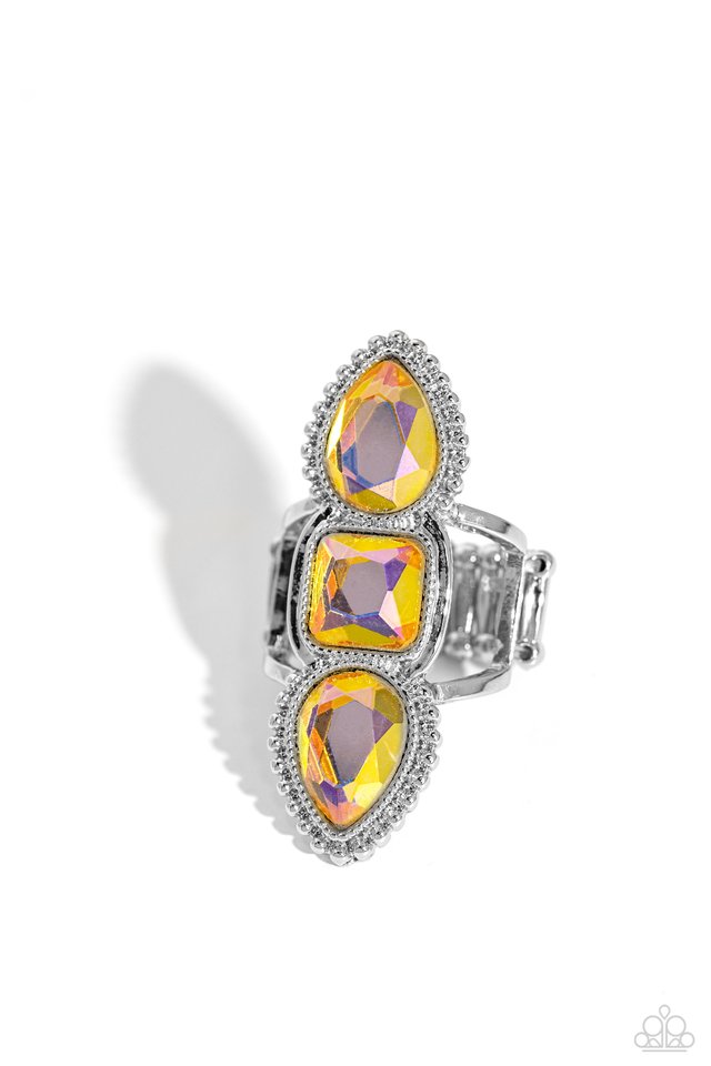 Dazzling Direction - Yellow - Paparazzi Ring Image