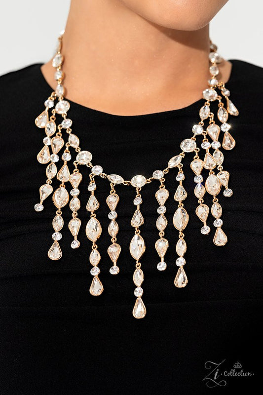 Alluring - Gold - Paparazzi Necklace Image