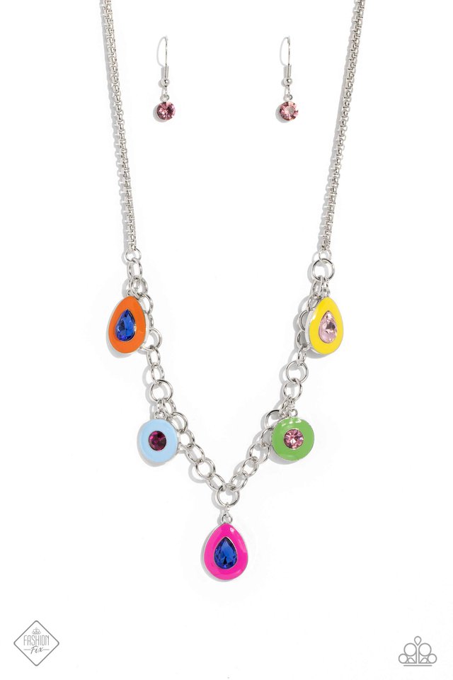 Colorblock Craze - Multi - Paparazzi Necklace Image