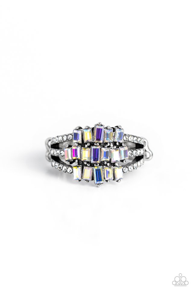 Stacking Up - White - Paparazzi Ring Image