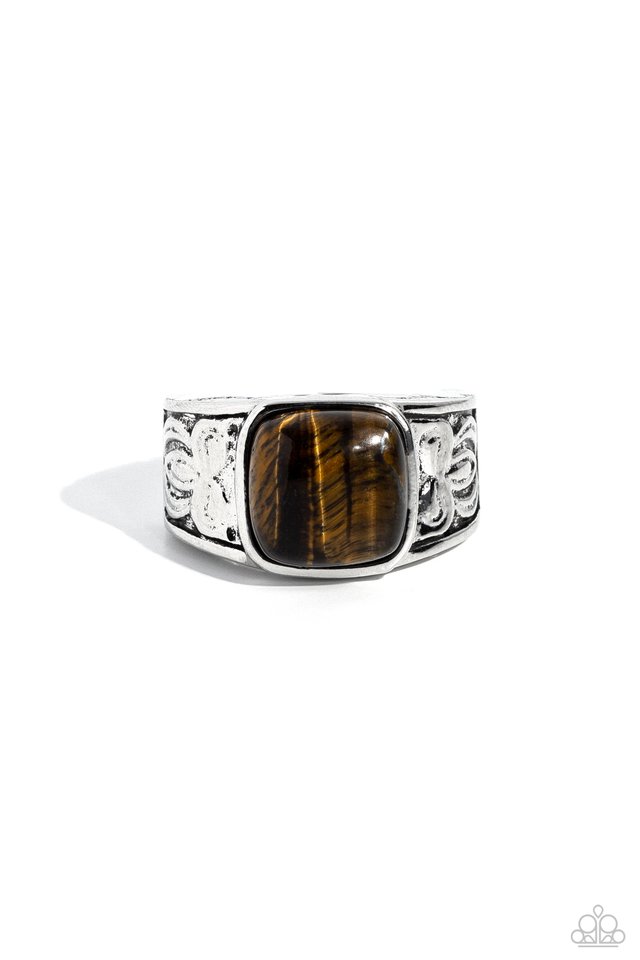 Regal Resistance - Brown - Paparazzi Ring Image