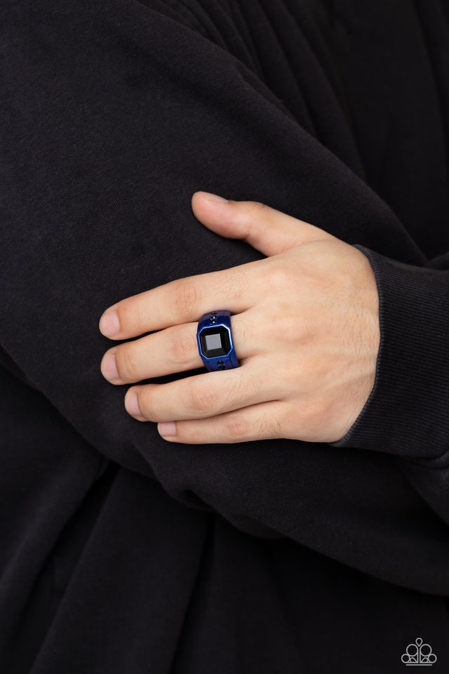 Daily Dominance - Blue - Paparazzi Ring Image