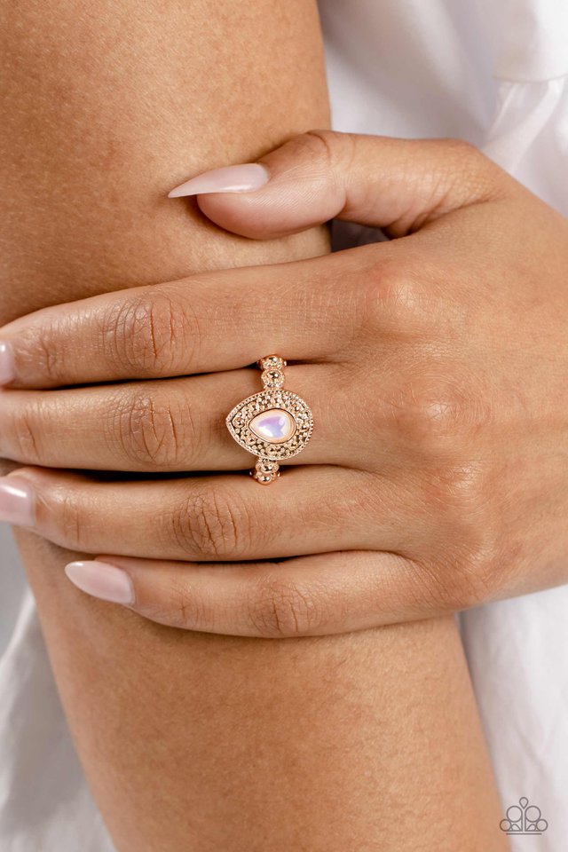 Opera Showcase - Rose Gold - Paparazzi Ring Image