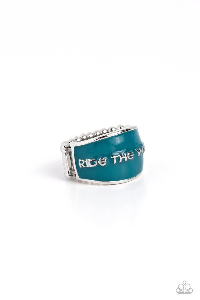 West Coast Waves - Blue - Paparazzi Ring Image