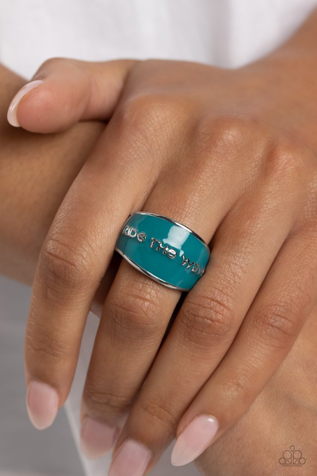 West Coast Waves - Blue - Paparazzi Ring Image