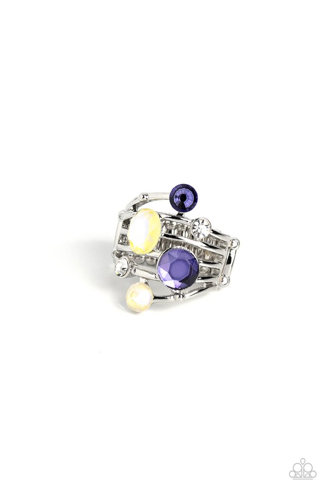 Timeless Trickle - Purple - Paparazzi Ring Image