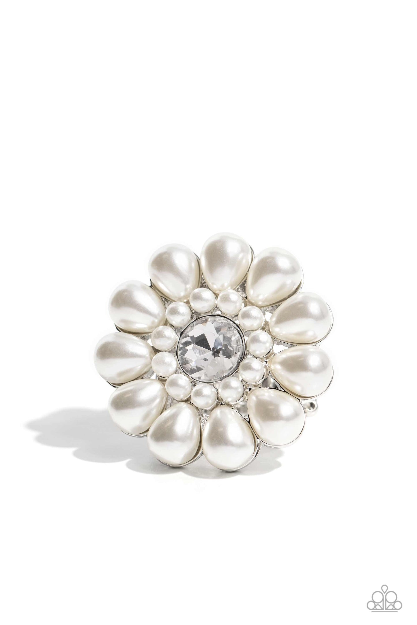 Paparazzi Ring ~ Pearl Talk - White