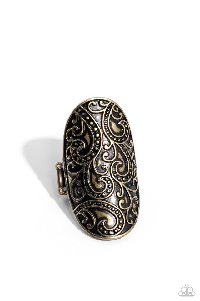 PAISLEY for You - Brass - Paparazzi Ring Image