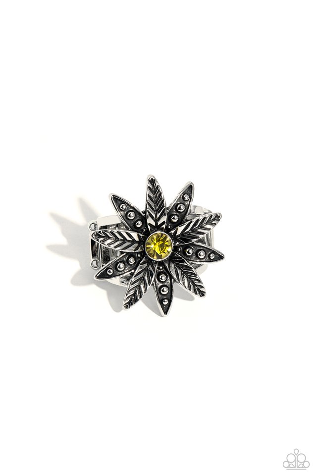 Sunflower Season - Yellow - Paparazzi Ring Image