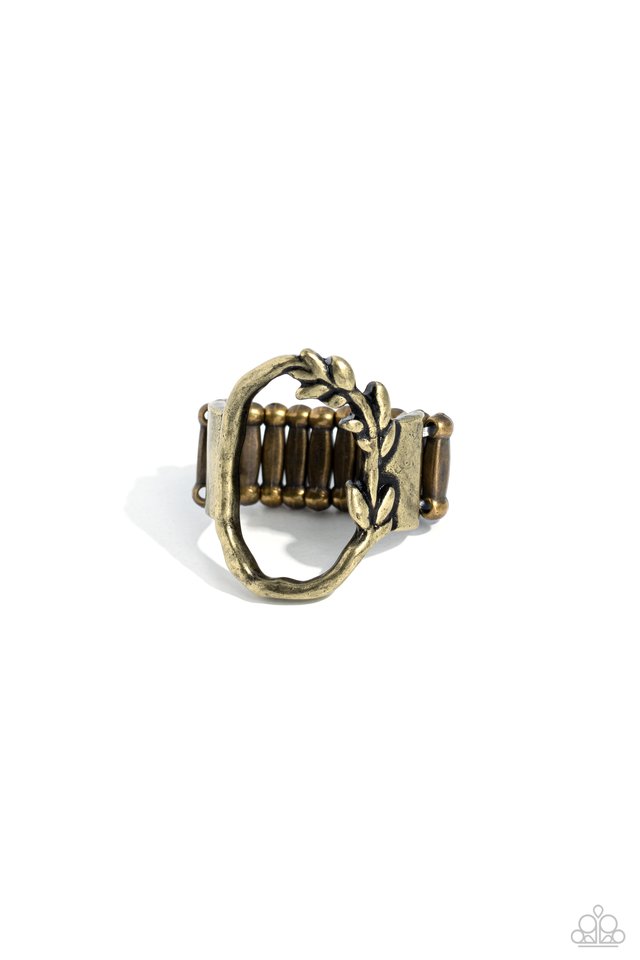 Greek Garden - Brass - Paparazzi Ring Image