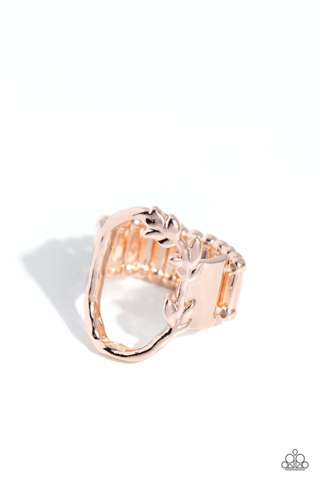 Greek Garden - Rose Gold - Paparazzi Ring Image