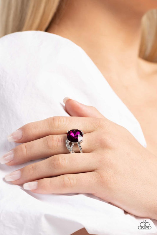 Scintillating Swirl - Pink - Paparazzi Ring Image