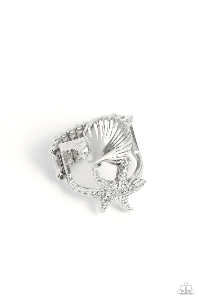 Seashell Showcase - Silver - Paparazzi Ring Image