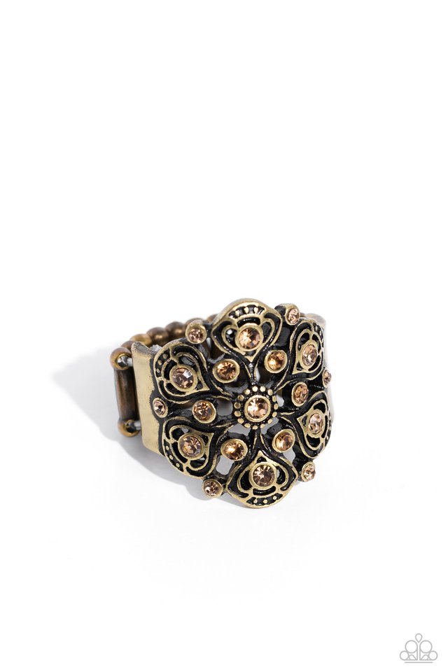 Intricate Influence - Brass - Paparazzi Ring Image