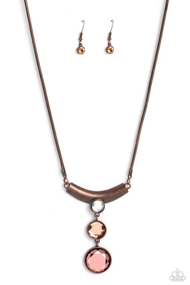 Alluring Andante - Copper - Paparazzi Necklace Image