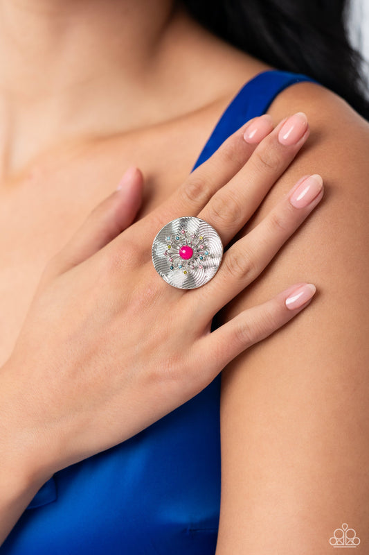 Paparazzi Ring ~ Seriously SUNBURST - Pink