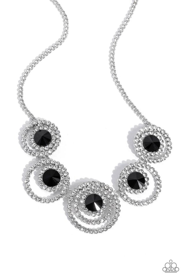 Dramatic Darling - Black - Paparazzi Necklace Image