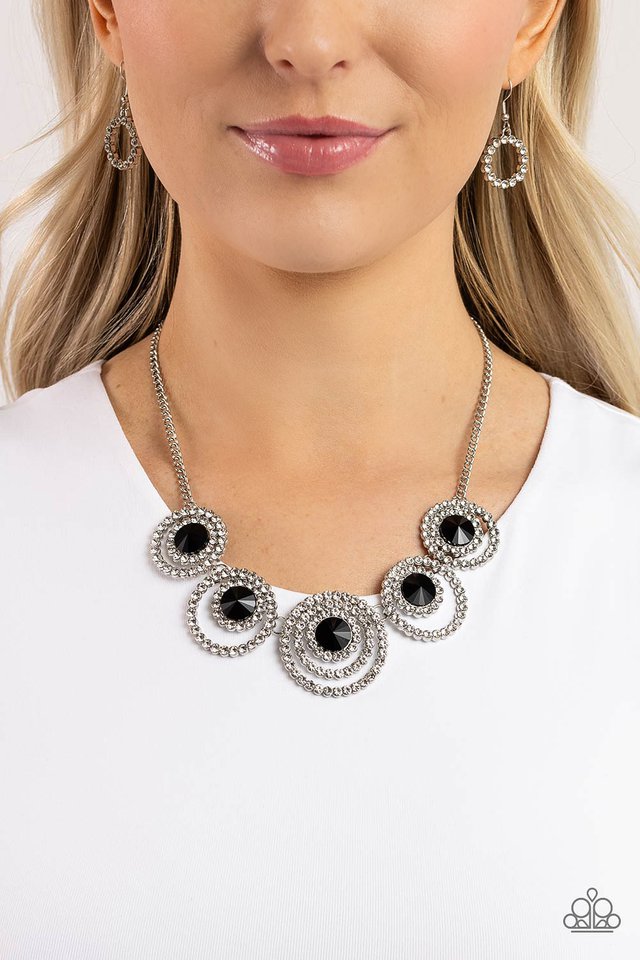 Dramatic Darling - Black - Paparazzi Necklace Image