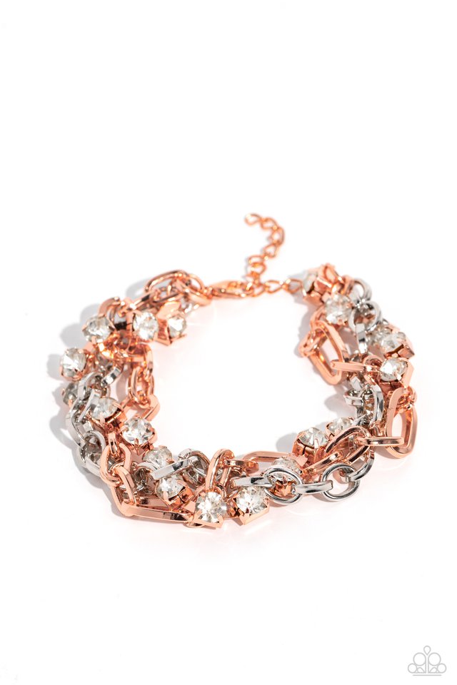 Two-Tone Taste - Copper - Paparazzi Bracelet Image