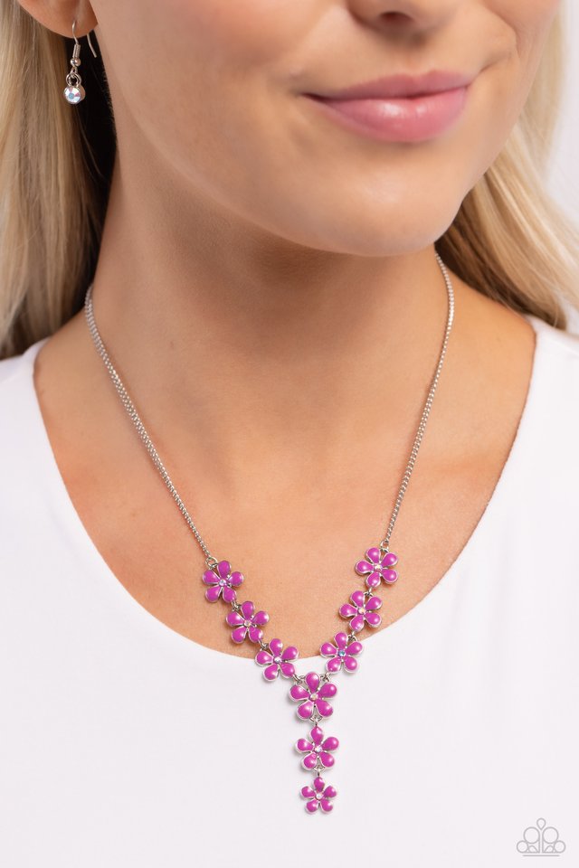 Flowering Feature - Multi - Paparazzi Necklace Image