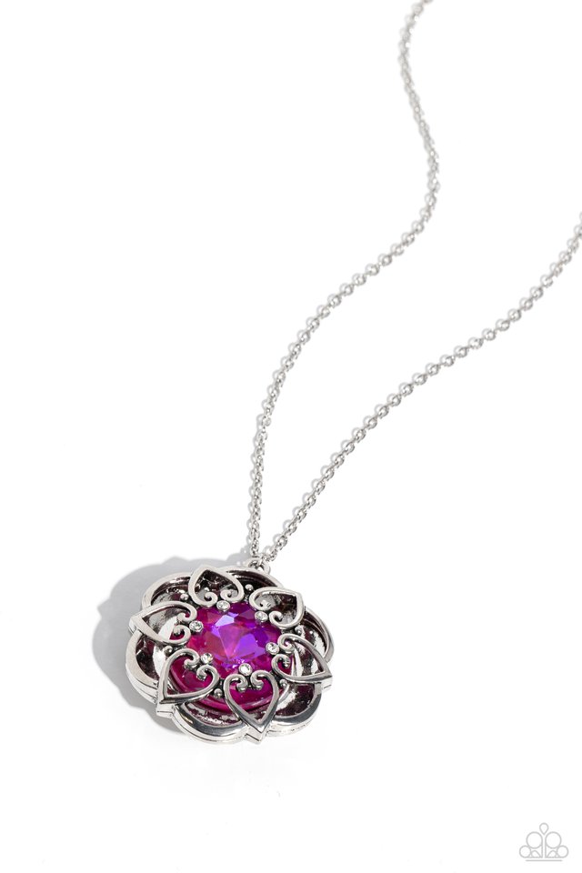 Flowering Fantasy - Pink - Paparazzi Necklace Image