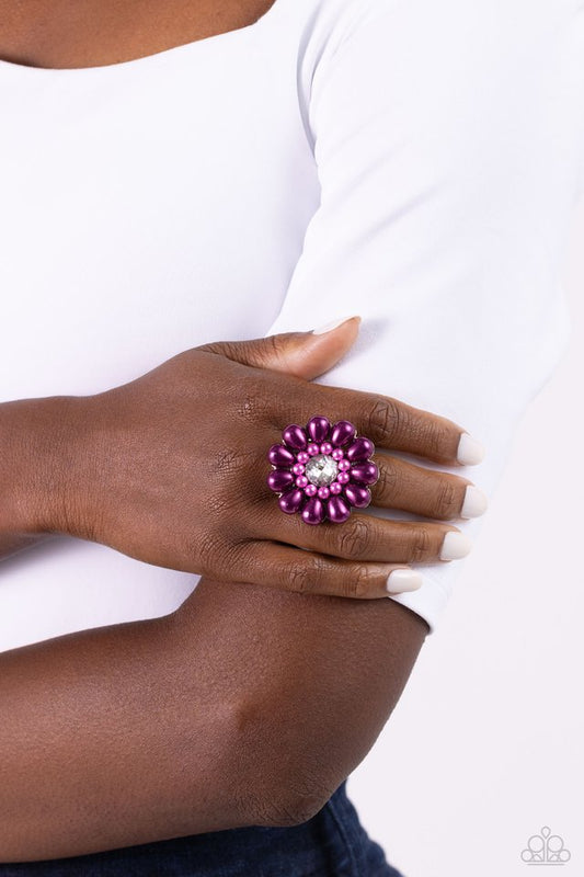 PEARL Talk - Purple - Paparazzi Ring Image