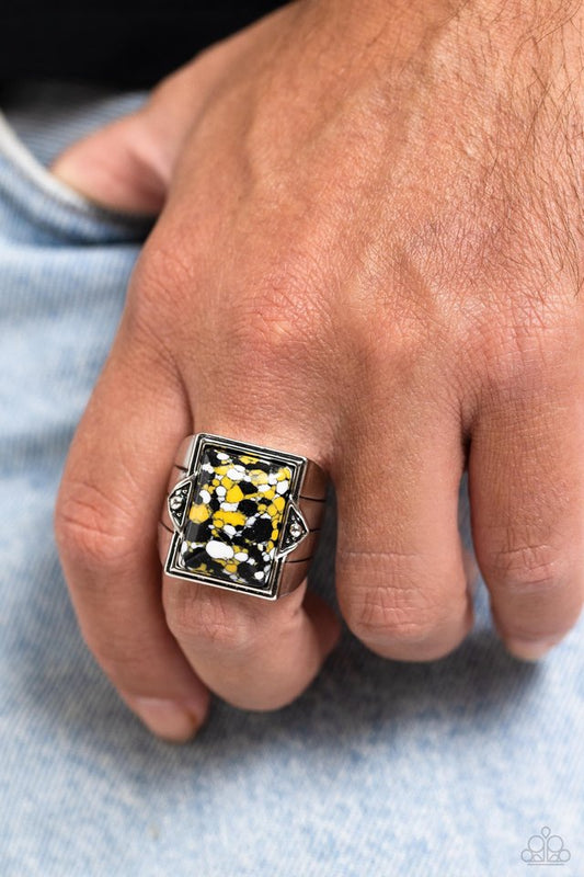 Startling Stones - Yellow - Paparazzi Ring Image