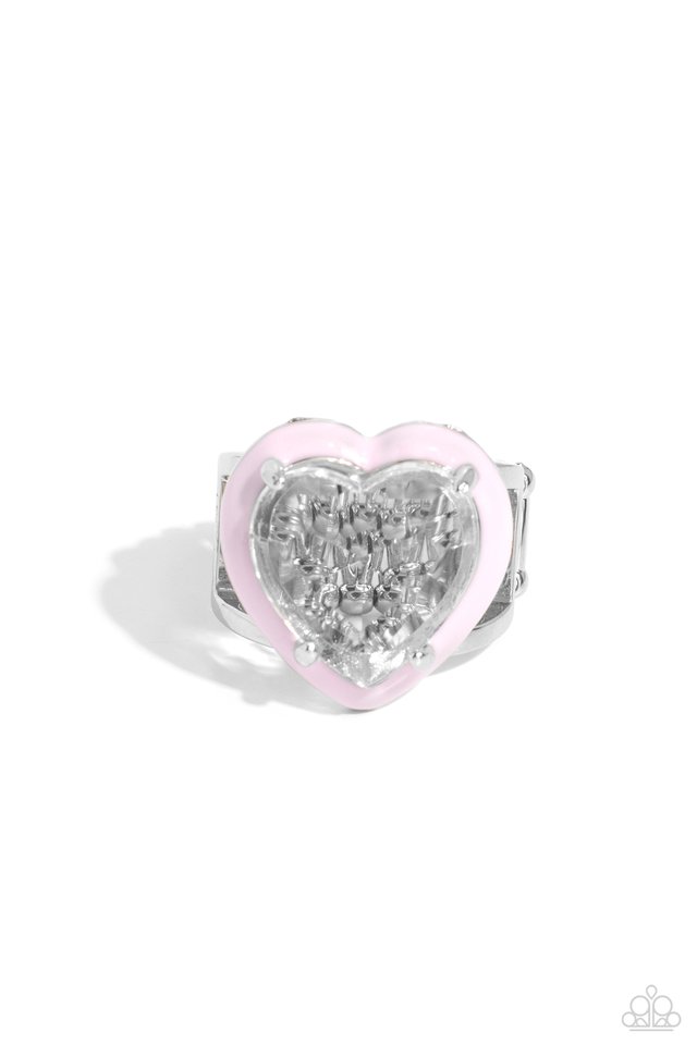 Hallmark Heart - Pink - Paparazzi Ring Image