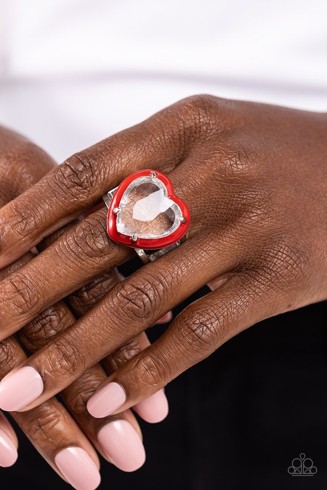 Hallmark Heart - Red - Paparazzi Ring Image