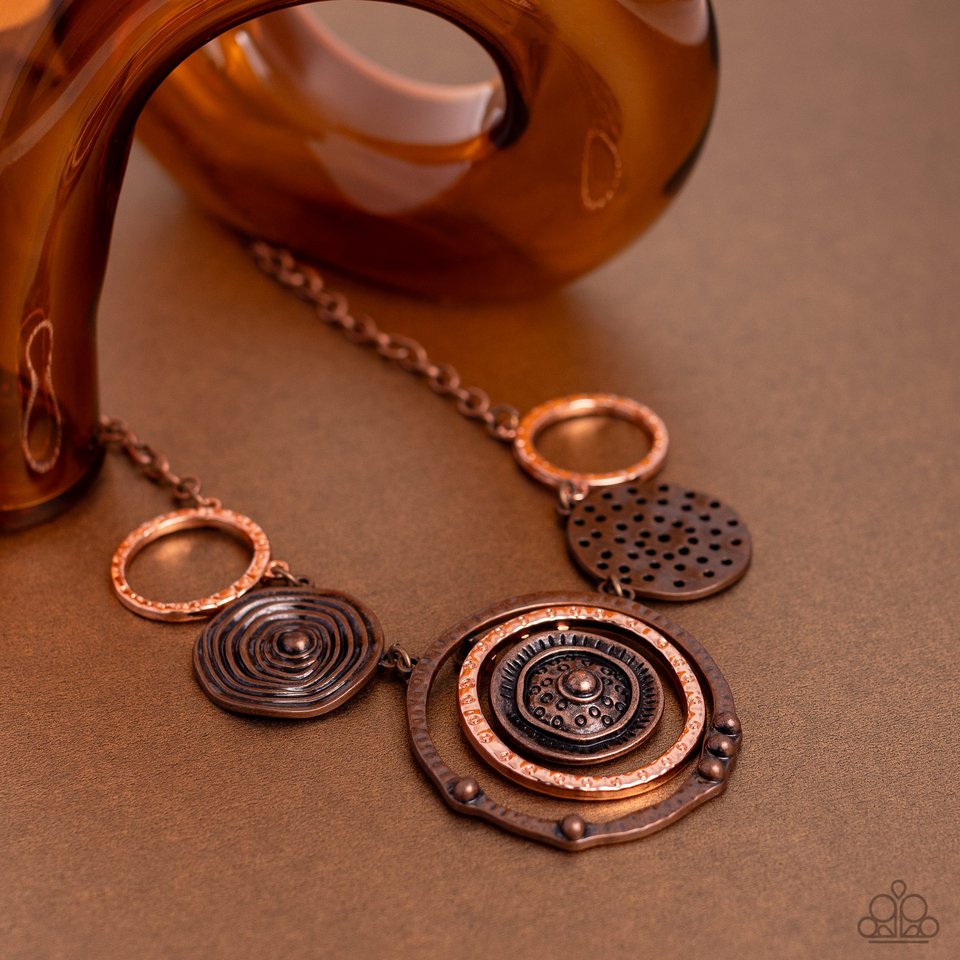 Mysterious Masterpiece - Copper - Paparazzi Necklace Image