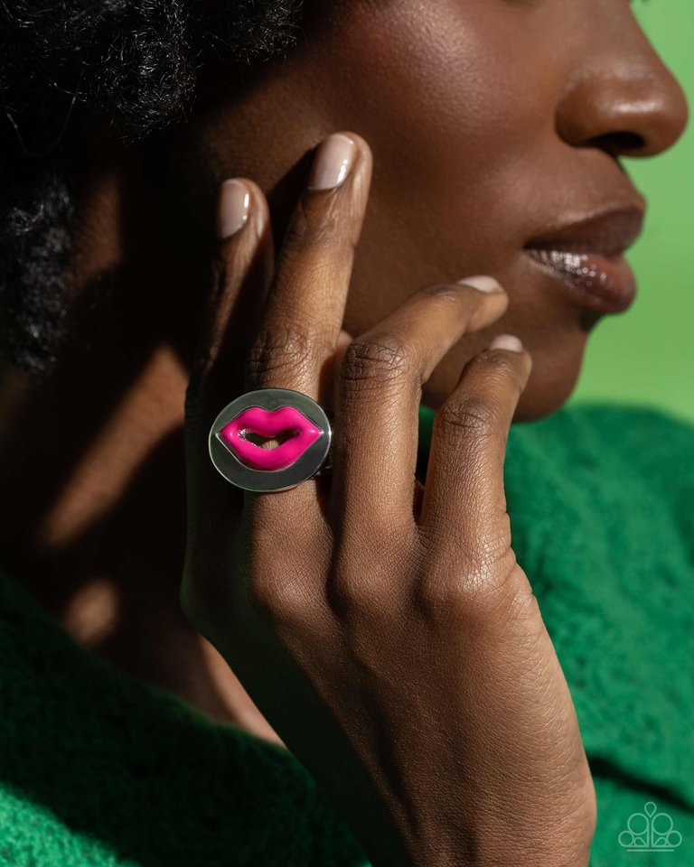 Lip Labor - Pink - Paparazzi Ring Image