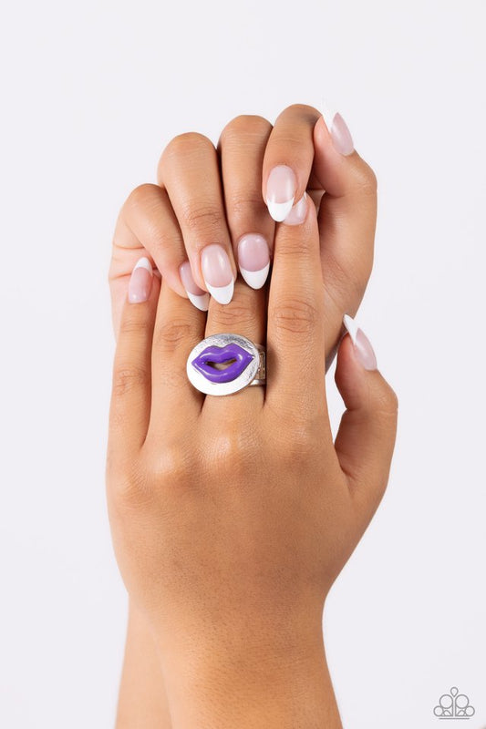 Lip Labor - Purple - Paparazzi Ring Image