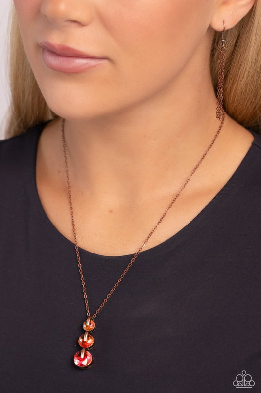 Ombré Obsession - Copper - Paparazzi Necklace Image