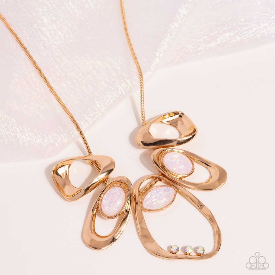 Gleaming Gala - Gold - Paparazzi Necklace Image