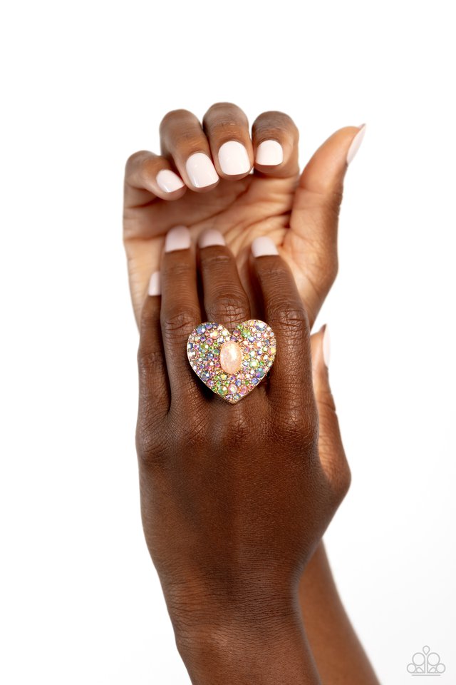 Bejeweled Beau - Gold - Paparazzi Ring Image