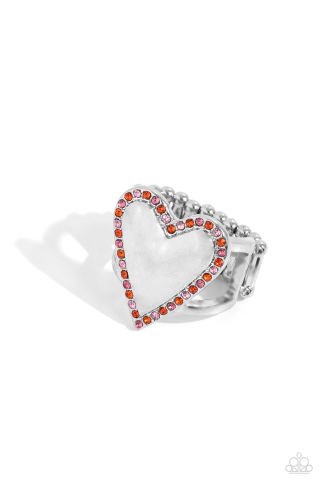 Smitten Shimmer - Orange - Paparazzi Ring Image