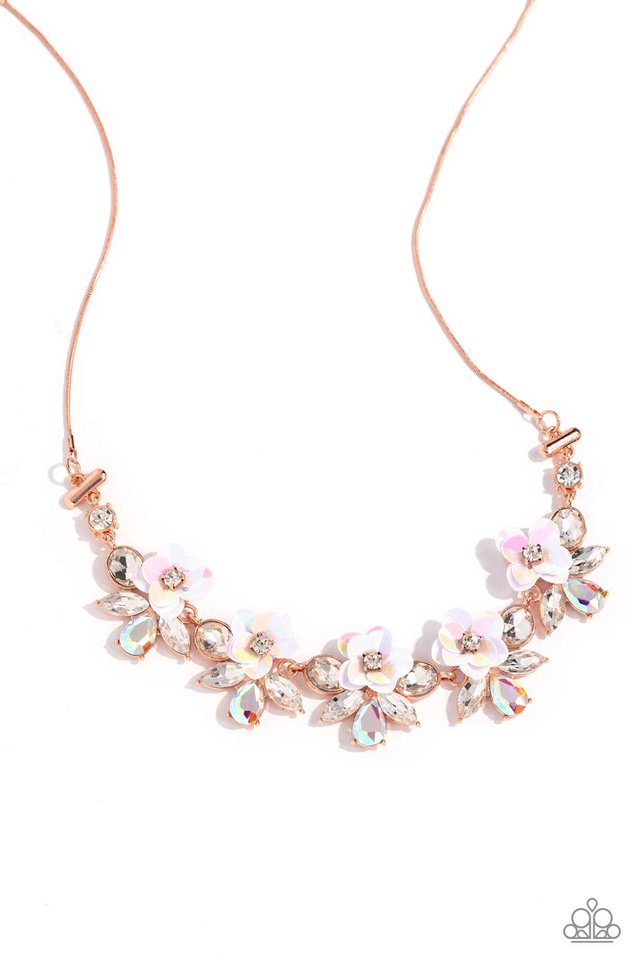 Ethereally Enamored - Copper - Paparazzi Necklace Image