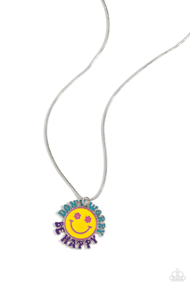Dont Worry, Stay Happy - Multi - Paparazzi Necklace Image