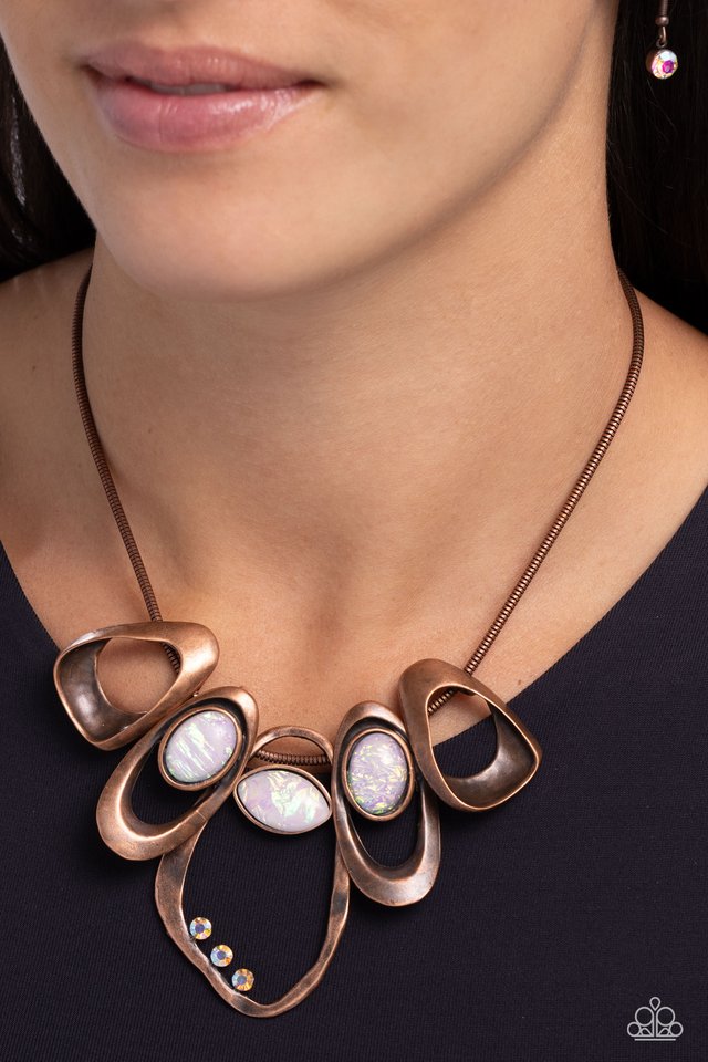 Gleaming Gala - Copper - Paparazzi Necklace Image