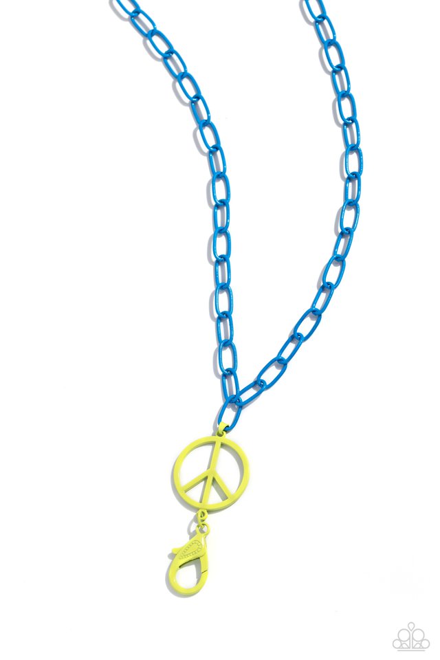 Tranquil Unity - Blue - Paparazzi Necklace Image