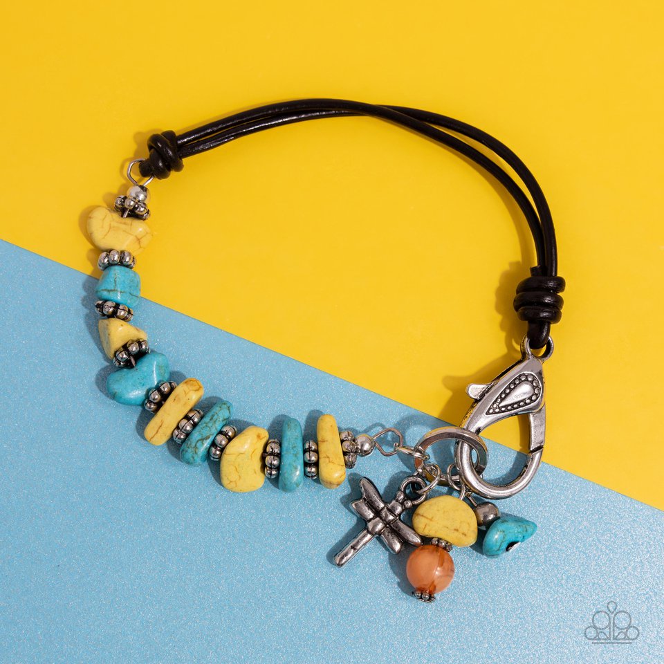 Daring Dragonfly - Yellow - Paparazzi Bracelet Image