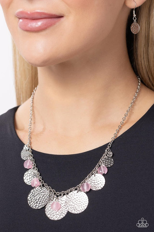 Radiant Review - Pink - Paparazzi Necklace Image
